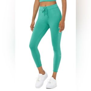 Alo Yoga NEW 7/8 High-Waist Checkpoint Legging Small S Ocean Teal